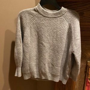Gray crop sweater